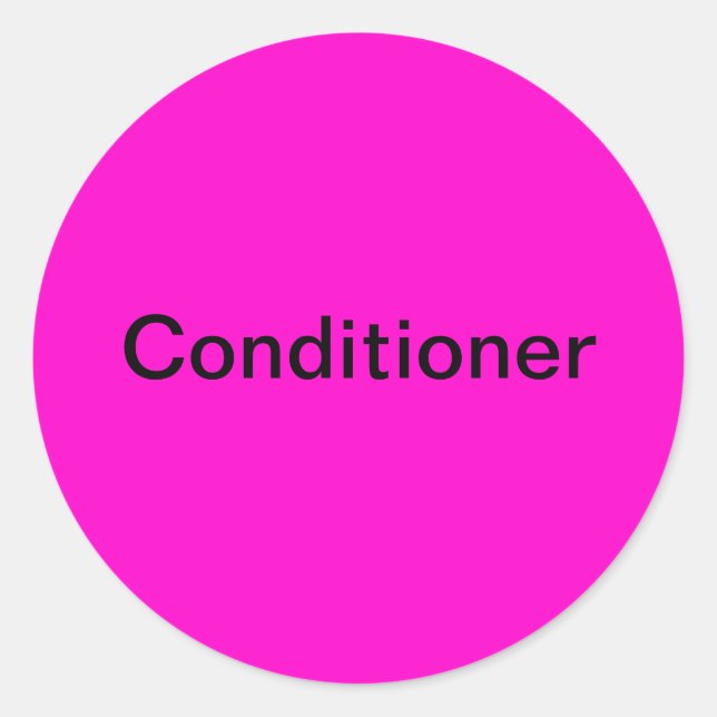 Hair Conditioner Labels/ Classic Round Sticker (Front)