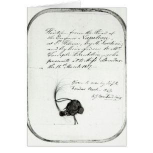 Hair cut from the head of Emperor Napoleon