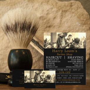 Hair Cut, Men's Barbers Business Card