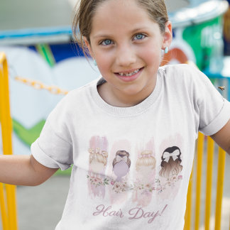 Hair-Day” Watercolor Brushstroke T-Shirt