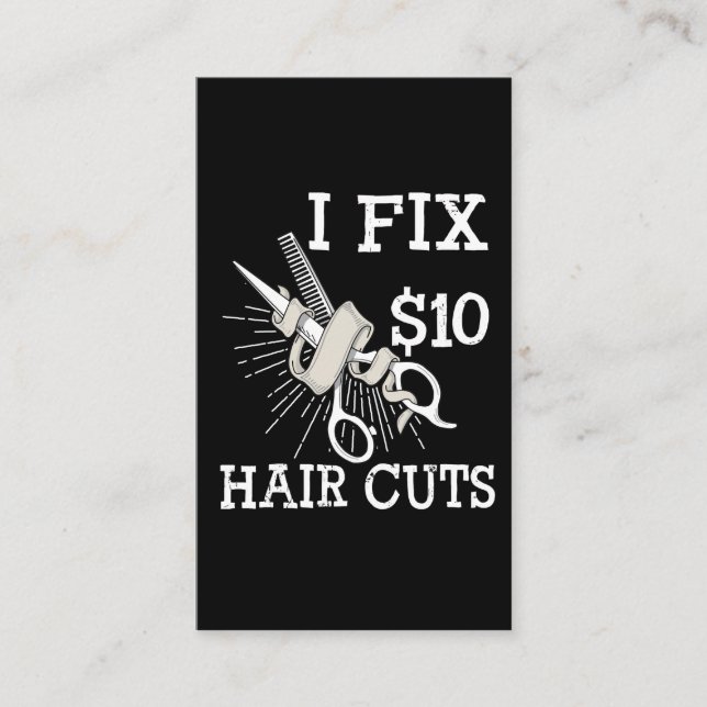 Hair Dresser Barber Hair Stylist Gift Salon Owner Business Card (Front)
