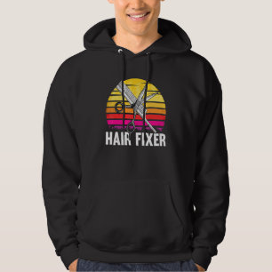 Hair Dresser Barber Shop Retro Vintage Hair Stylis Hoodie
