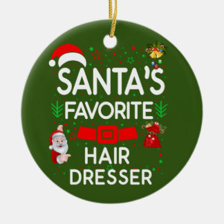 Hair Dresser Ceramic Tree Decoration