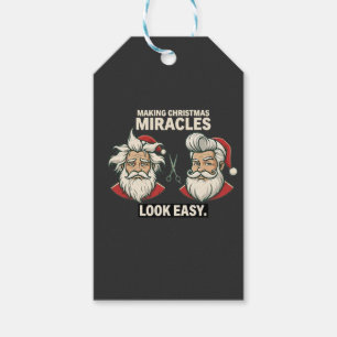 hair dresser christmas key - make santas hair bett gift tags