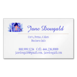 Hair Dresser Stylist Beauty Salon Spa Business Car Magnetic Business Card