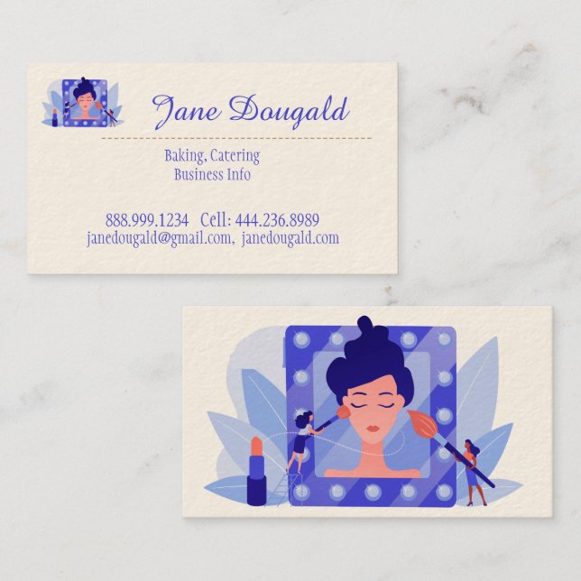 Hair Dresser Stylist Beauty Salon Spa Business Card (Front/Back)
