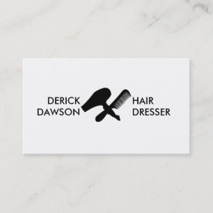 Hair Dresser Stylist Salon Barber Shop Business Card