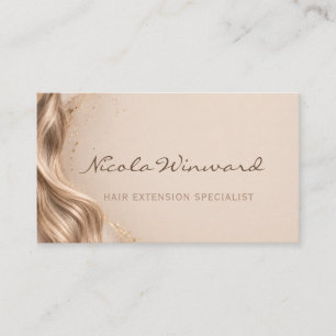 Hair Extension Specialist Business Card