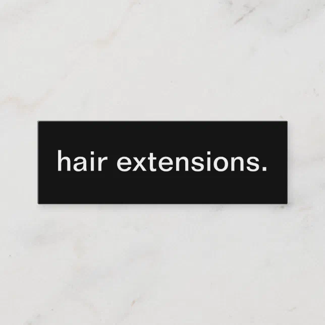 Hair Extensions Business Card Zazzle