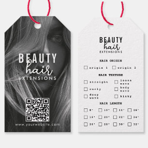 Hair Extensions Packaging Hang Tag Hair Photo