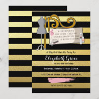 Hair/Fashion Show Party Invitation