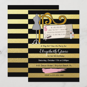 Hair/Fashion Show Party Invitation