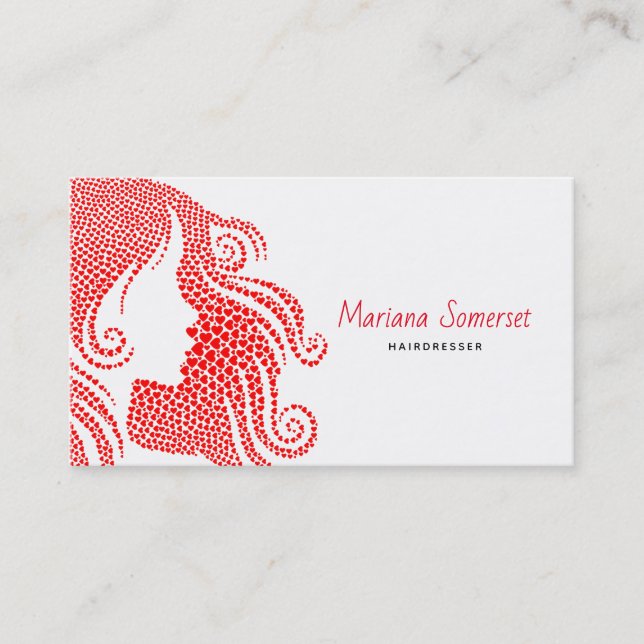 Hair from the Hearts Business Card (Front)
