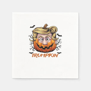 Hair Funny Pumpkin Halloween Boo - Political Humor Napkin