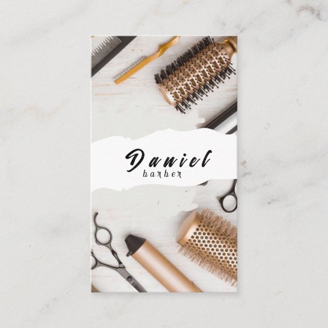  Hair Gurus - Show Your Craft in Every Design Business Card (Front)