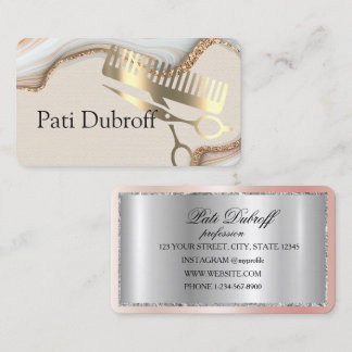 Hair Hairdresser Barber Beauty Salon Business Card
