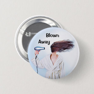 Hair Humour 6 Cm Round Badge