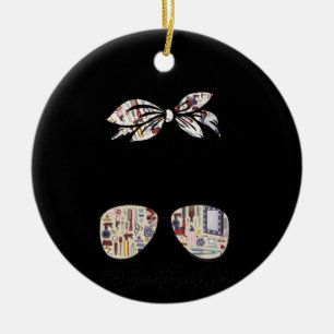 Hair Hustler Hairstylist Salon Hairdresser Messy B Ceramic Tree Decoration