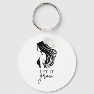 Hair Length Check Growth Chart Womens _1  Key Ring