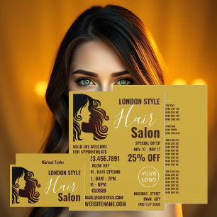 Hair Logo, Hair Stylist, Hair Salon Business Card