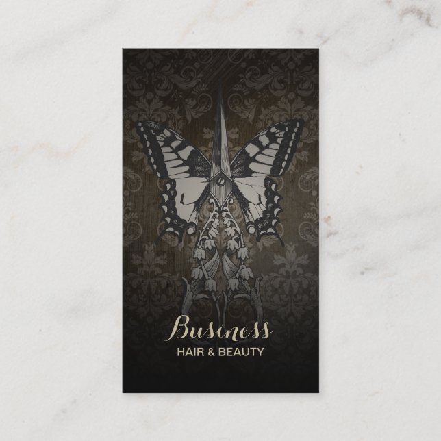 Hair Loyalty Punch Vintage Butterfly & Scissor (Front)