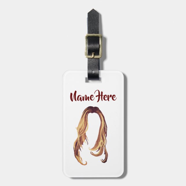 Hair Luggage Tag (Front Vertical)