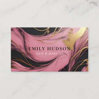 Hair Make Up Artist Beauty  Business Card