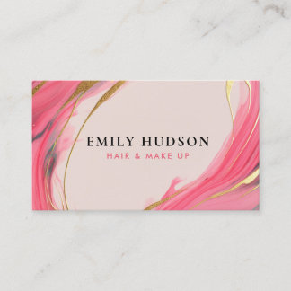 Hair Make Up Artist Beauty  Business Card