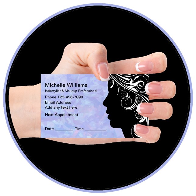Hair Makeup Appointment Business Cards (Creator Uploaded)