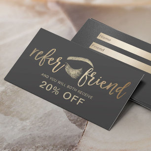 Hair & Makeup Artist Gold Eyelash Salon Referral
