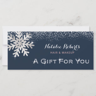 Hair Makeup Beauty Salon Winter Gift Certificate
