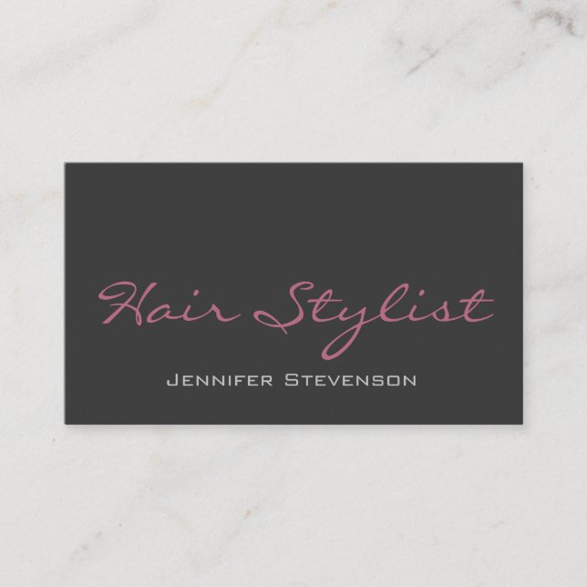 Hair Makeup Cosmetologist Professional Business Business Card (Front)