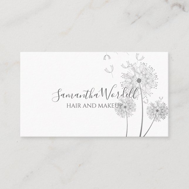 Hair Makeup Salon Business Card (Front)