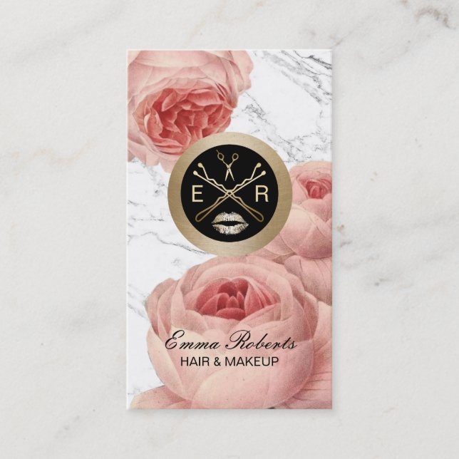 Hair & Makeup Salon Vintage Floral Appointment (Front)