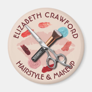 Hair Makeup Stylist Beauty Salon And Your Name Magnet