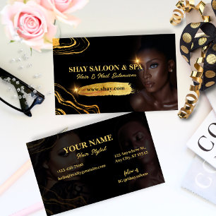 Hair Nail Salon Spa Lux  Business Card