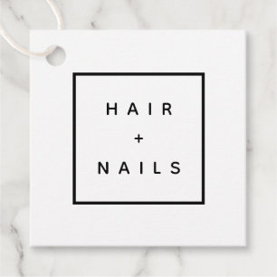 HAIR + NAILS stylist handmade label DIY