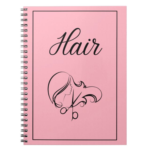 Hair Notebook | Blush Notebook (Front)