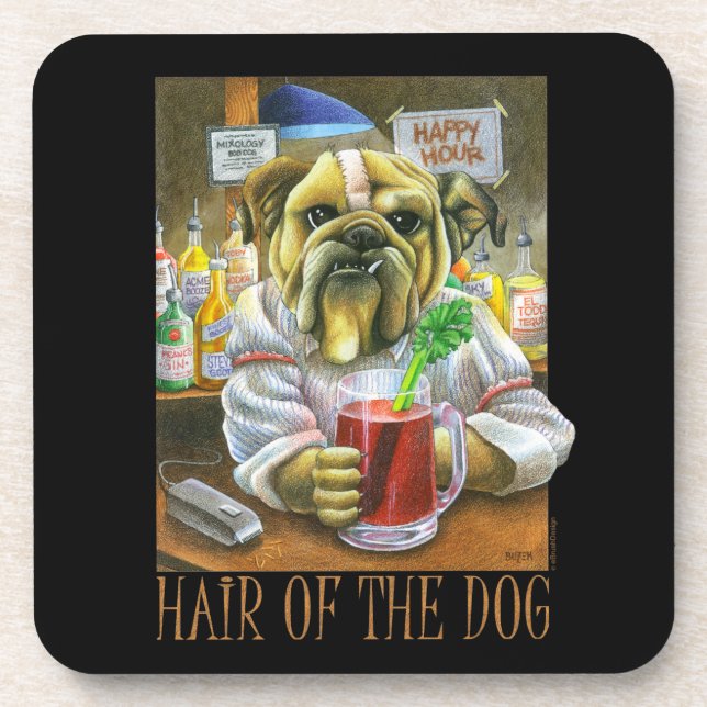Hair of the Dog (Hangover Help) Coaster (Front)