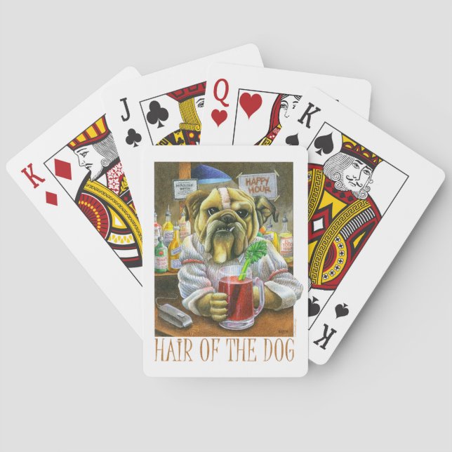 Hair of the Dog (Hangover Help) Playing Cards (Back)