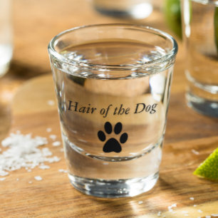 Hair of the Dog Paw Print Shot Glass