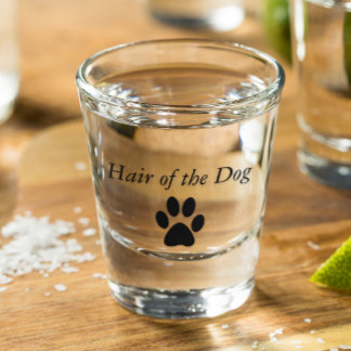 Hair of the Dog Paw Print Shot Glass