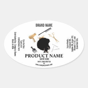 Hair Product Label template package product