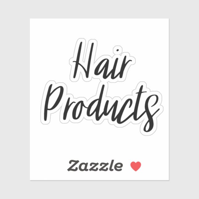 Hair Products Storage Sticker (Sheet)
