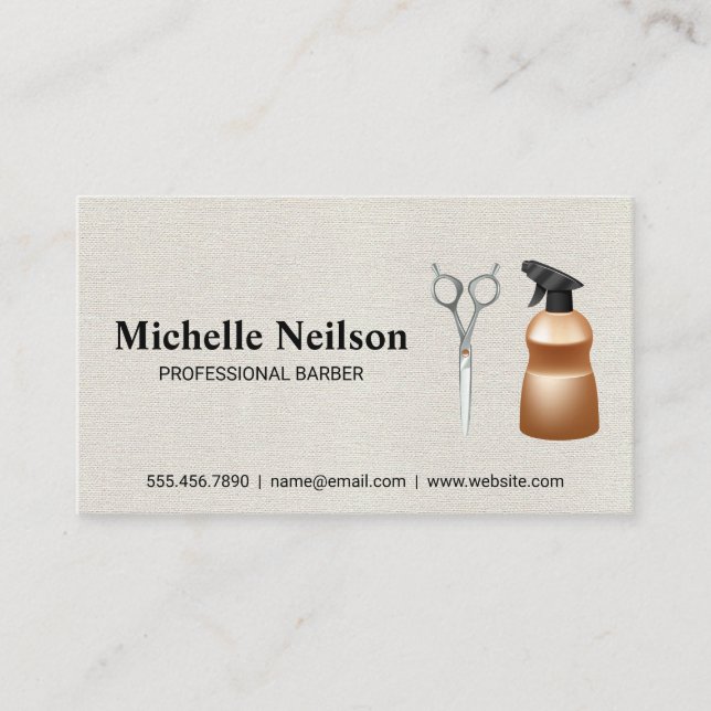 Hair Profession Tools Business Card (Front)