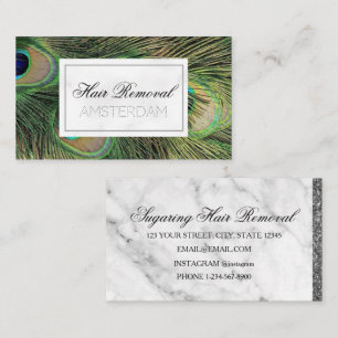 Hair Removal Marble Business Card