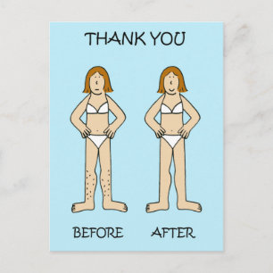Hair Removal Technician Thank You  Postcard