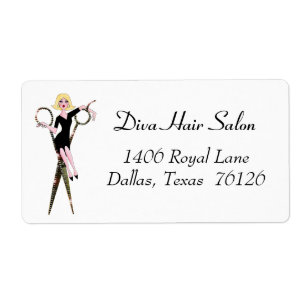 Hair Salon Address Labels