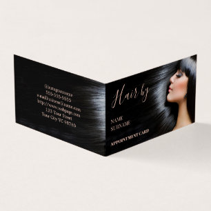 Hair Salon Appointment Business Card