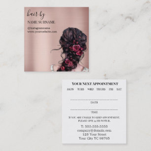Hair Salon Appointment Business Card